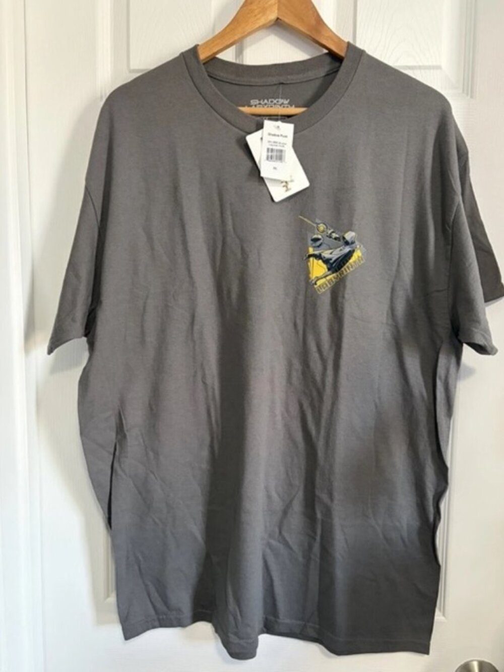 BNWT MEN'S SHADOW PUCK LABYRINTH BANDAI NAMCO S/S T-SHIRT GRAY EXTRA LARGE (XL)